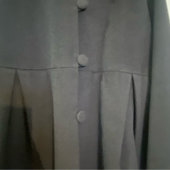 Rebecca Taylor grey coat with faux fur accent  collar - Picture 10 of 10